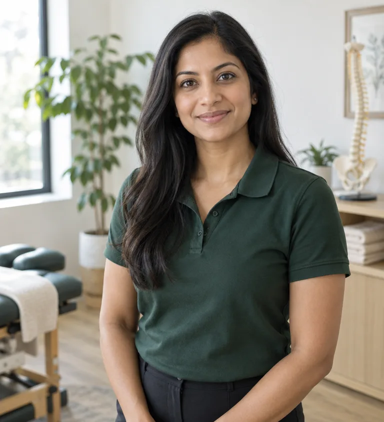 Dr Priya Nair, chiropractor for pregnancy and children at Kinnear Chiropractic